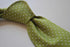 lime green and white pin spot tie